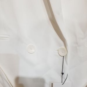 Double breasted long jacket with belt